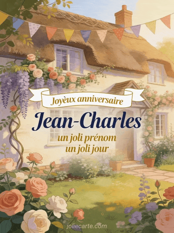 Joyeux anniversaire Jean-Charles - Carte joyeux anniversaire jean charles