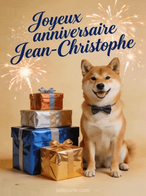 Joyeux anniversaire Jean-Christophe - Carte joyeux anniversaire jean christophe