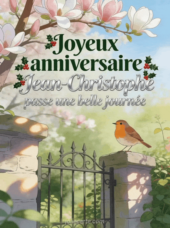 Joyeux anniversaire Jean-Christophe - Joyeux anniversaire jean christophe gros bisous