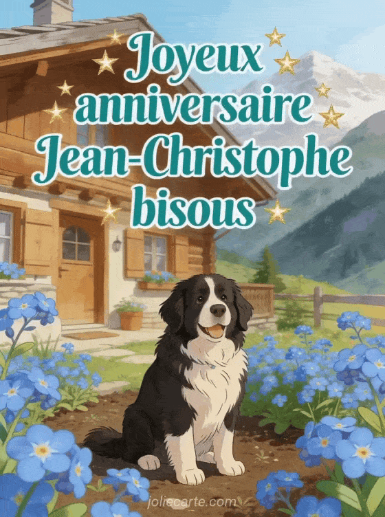 Joyeux anniversaire Jean-Christophe - Joyeux anniversaire jean christophe bisous