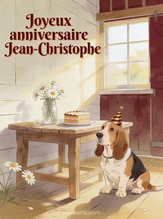 Joyeux anniversaire Jean-Christophe - Carte joyeux anniversaire jean christophe gratuite