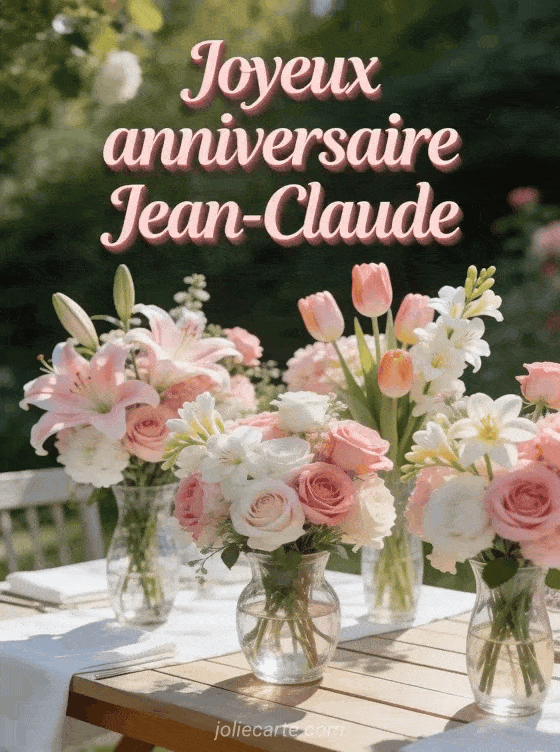 Joyeux anniversaire Jean-Claude - Joyeux anniversaire jean claude fleurs