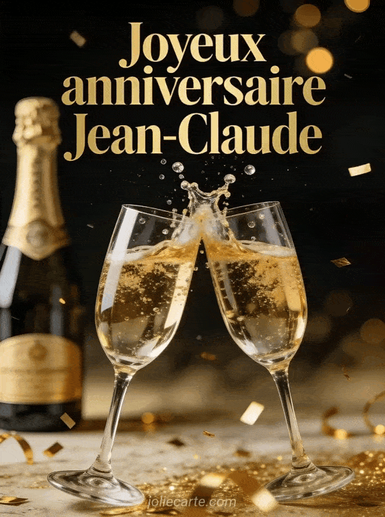 Joyeux anniversaire Jean-Claude - Joyeux anniversaire jean claude champagne