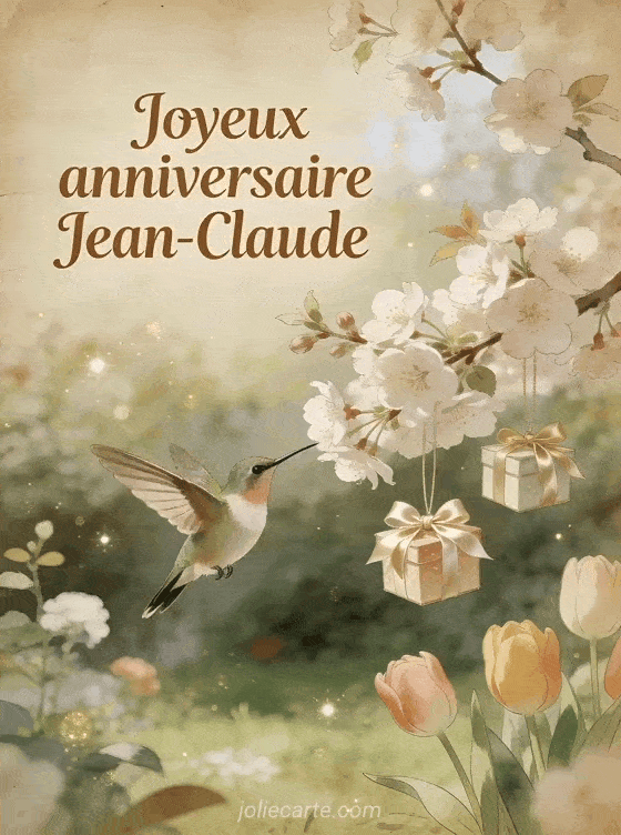 Joyeux anniversaire Jean-Claude - Carte joyeux anniversaire jean claude gratuite