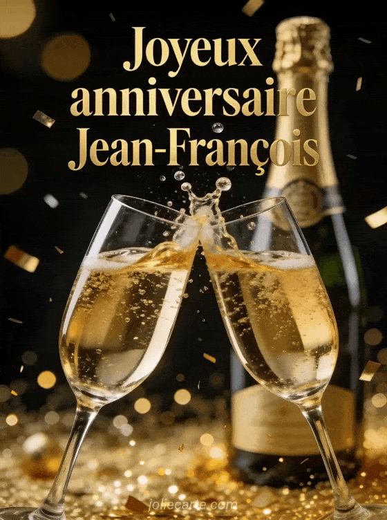 Joyeux anniversaire Jean-francois - Jean francois champagne