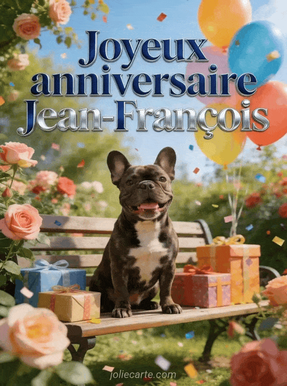 Joyeux anniversaire Jean-François - Joyeux anniversaire jean francois chien