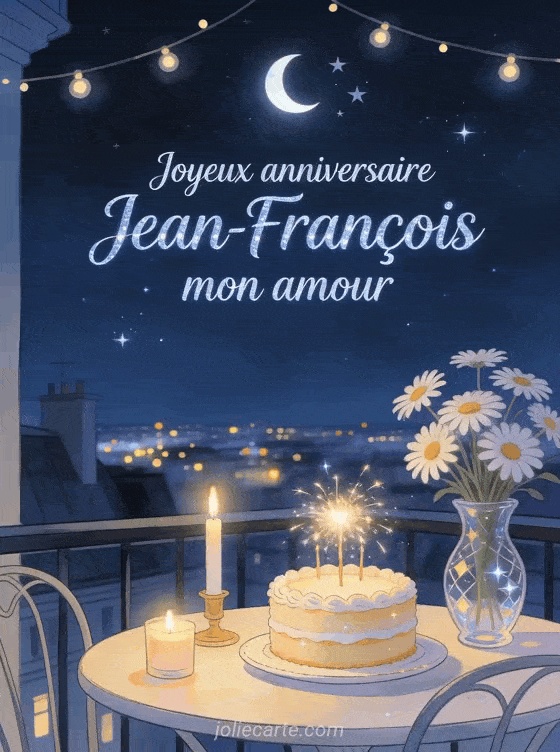 Joyeux anniversaire Jean-François - Joyeux anniversaire jean francois mon amour