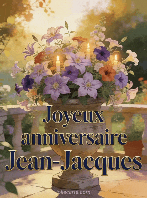 Joyeux anniversaire Jean-Jacques - Joyeux anniversaire jean jacques fleurs