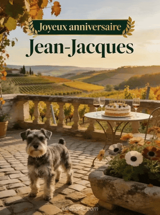 Joyeux anniversaire Jean-Jacques - Joyeux anniversaire jean jacques chien