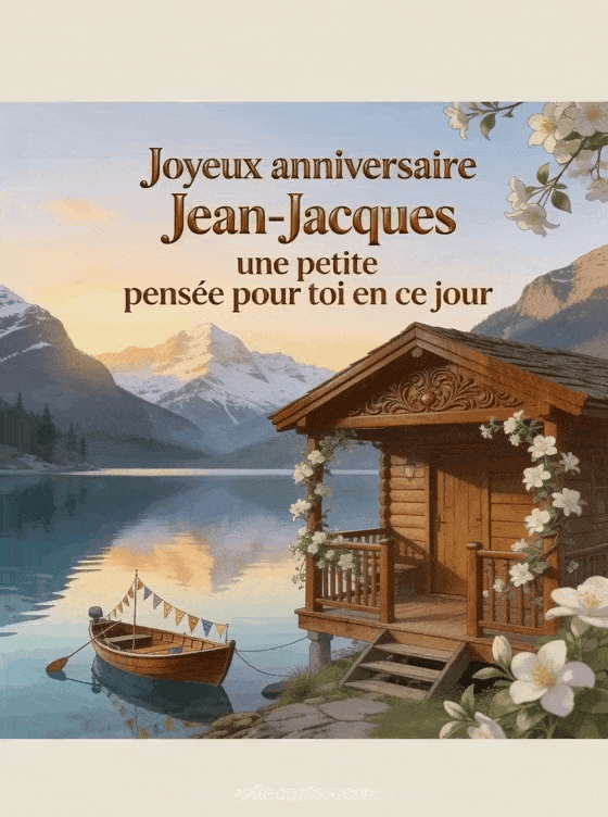 Joyeux anniversaire Jean-Jacques - Joyeux anniversaire jean jacques bisous