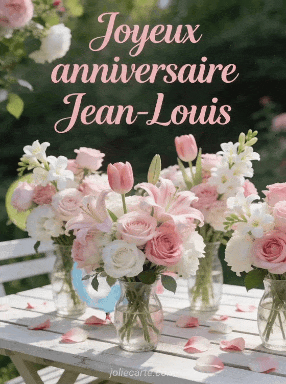 Joyeux anniversaire Jean-Louis - Joyeux anniversaire jean louis fleurs