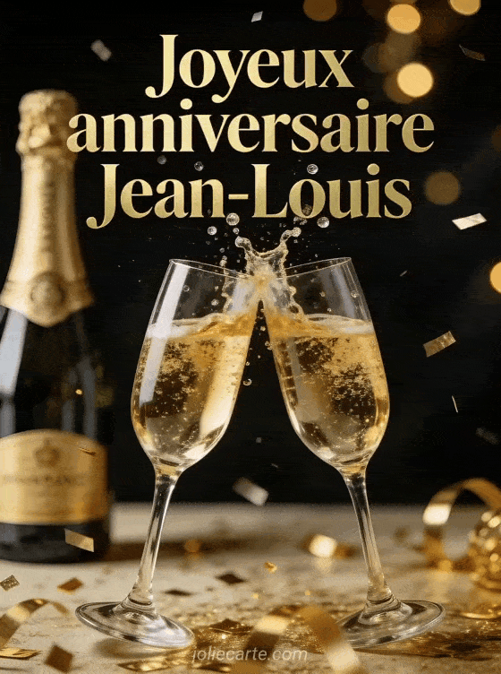 Joyeux anniversaire Jean-louis - Jean louis champagne