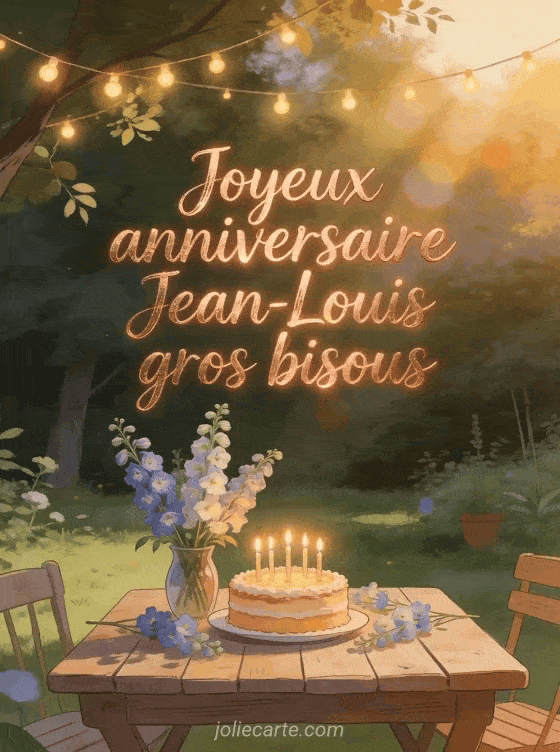 Joyeux anniversaire Jean-Louis - Joyeux anniversaire jean louis gros bisous