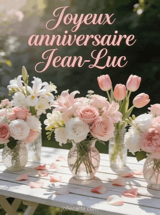 Joyeux anniversaire Jean-luc - Jean luc fleurs