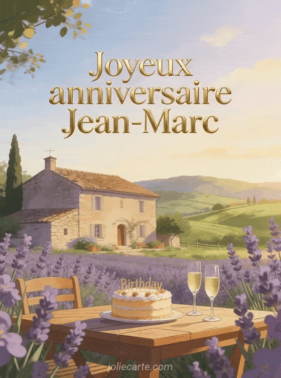 Joyeux anniversaire Jean-Marc - Carte joyeux anniversaire jean marc