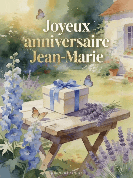 Joyeux anniversaire Jean-Marie - Carte joyeux anniversaire jean marie gratuite