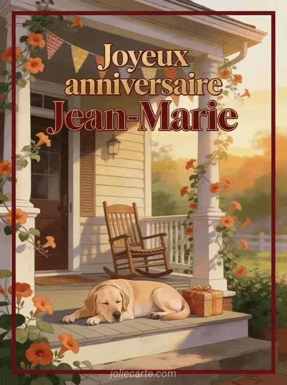 Joyeux anniversaire Jean-Marie - Joyeux anniversaire jean marie chien