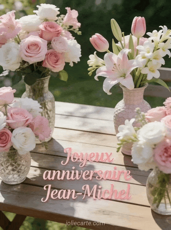 Joyeux anniversaire Jean-michel - Jean michel fleurs