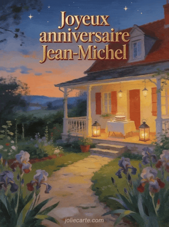 Joyeux anniversaire Jean-Michel - Carte joyeux anniversaire jean michel