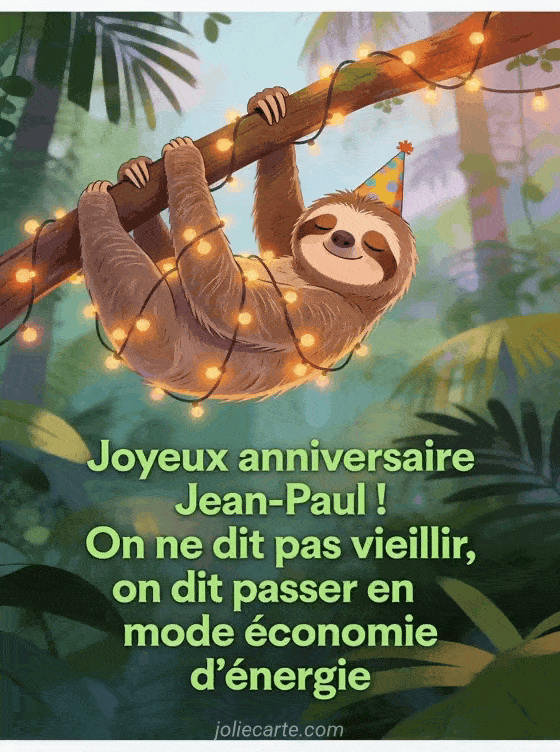 Joyeux anniversaire Jean-paul - Jean paul humour