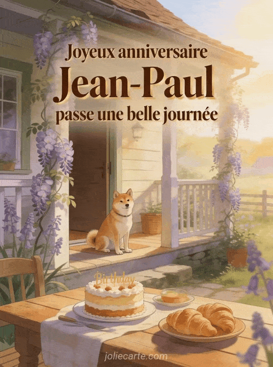 Joyeux anniversaire Jean-Paul - Joyeux anniversaire jean paul chien