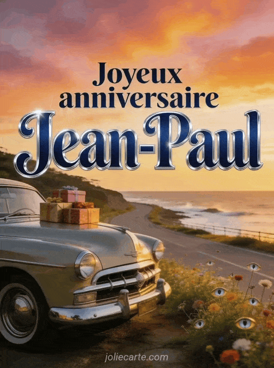 Joyeux anniversaire Jean-Paul - Joyeux anniversaire jean paul homme