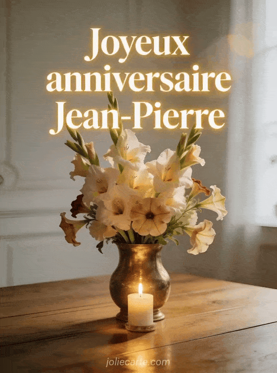 Joyeux anniversaire Jean-Pierre - Joyeux anniversaire jean pierre fleurs