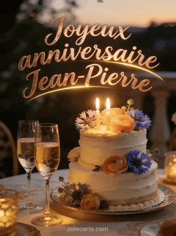 Joyeux anniversaire Jean-Pierre - Carte joyeux anniversaire jean pierre gratuite