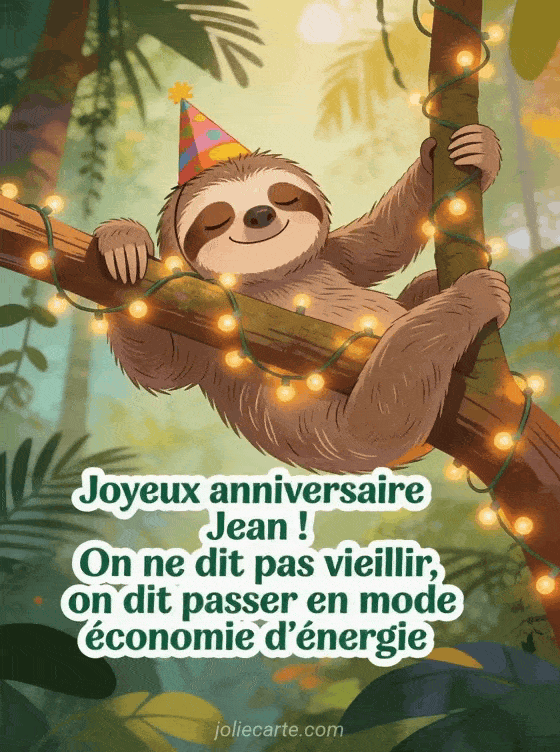 Joyeux anniversaire Jean - Jean humour