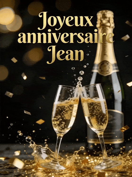 Joyeux anniversaire Jean - Joyeux anniversaire jean champagne