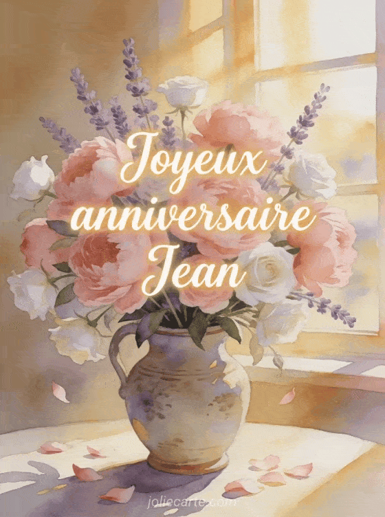 Joyeux anniversaire Jean - Joyeux anniversaire jean fleurs