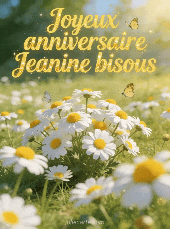Joyeux anniversaire Jeanine - Joyeux anniversaire jeanine bisous