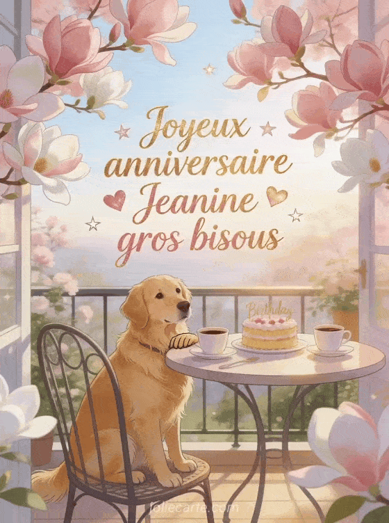 Joyeux anniversaire Jeanine - Joyeux anniversaire jeanine gros bisous