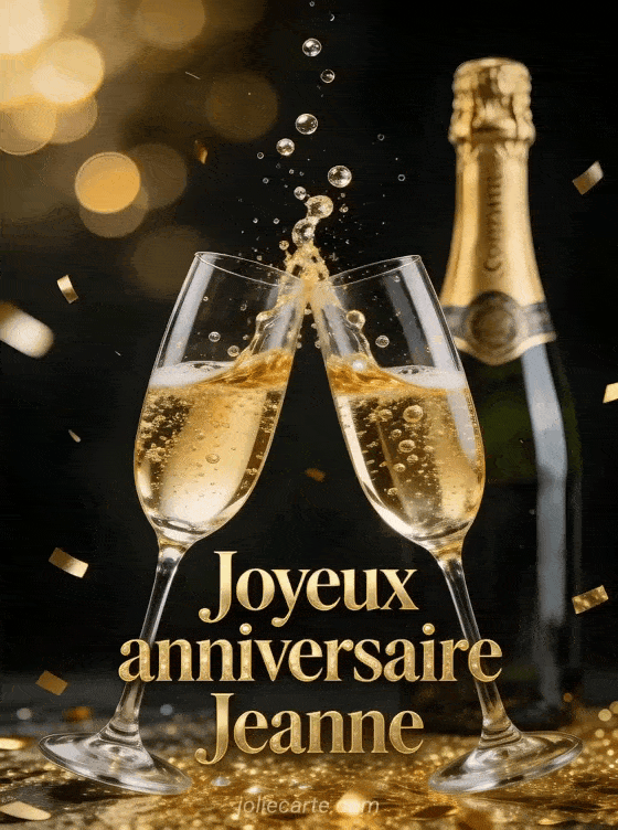 Joyeux anniversaire Jeanne - Joyeux anniversaire jeanne champagne
