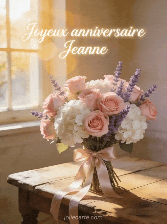 Joyeux anniversaire Jeanne - Joyeux anniversaire jeanne fleurs