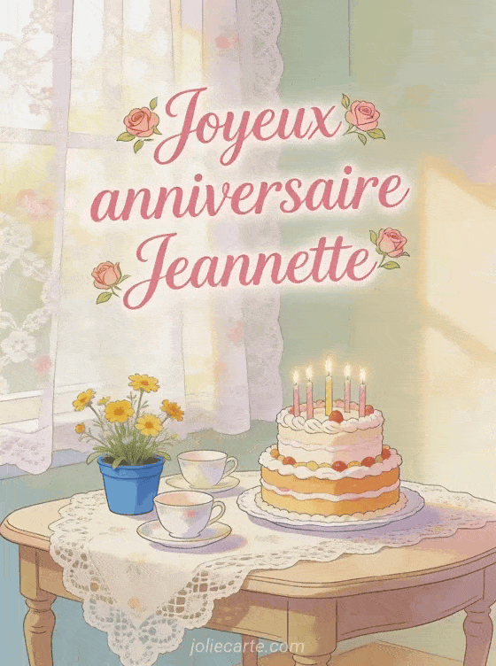 Joyeux anniversaire Jeannette - Joyeux anniversaire jeannette image
