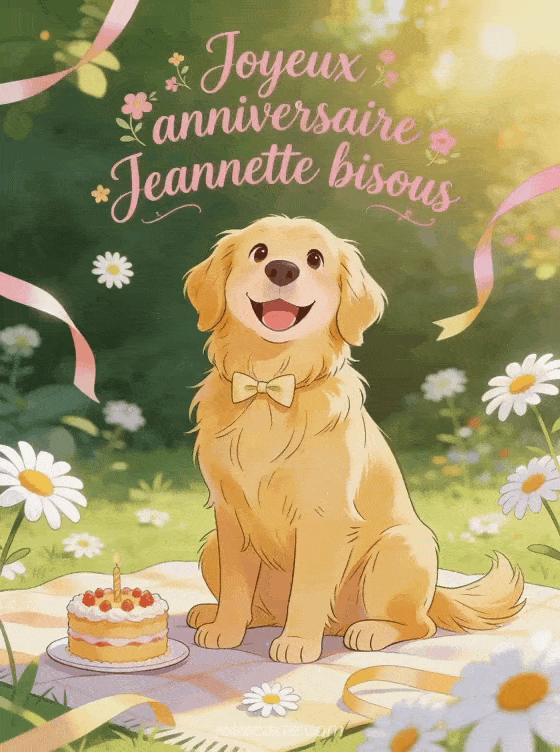 Joyeux anniversaire Jeannette - Joyeux anniversaire jeannette bisous