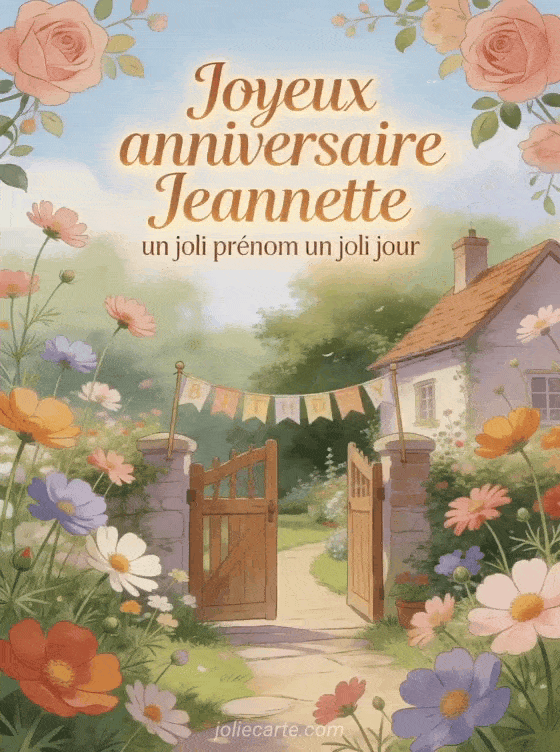 Joyeux anniversaire Jeannette - Joyeux anniversaire jeannette fleurs