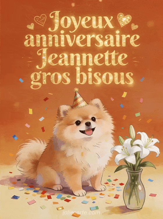 Joyeux anniversaire Jeannette - Joyeux anniversaire jeannette gros bisous