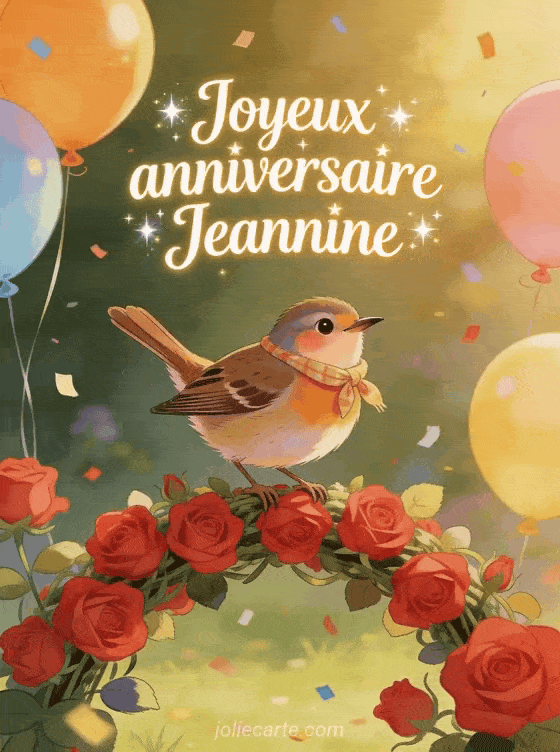 Joyeux anniversaire Jeannine - Joyeux anniversaire jeannine gif