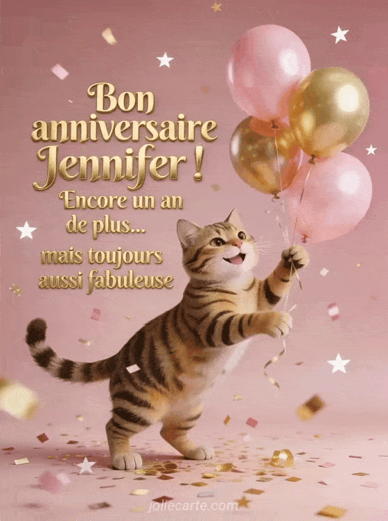 Joyeux anniversaire Jennifer - Bon anniversaire jennifer