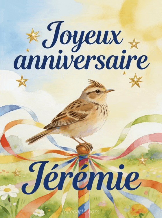 Joyeux anniversaire Jérémie - Carte joyeux anniversaire jeremie gratuite