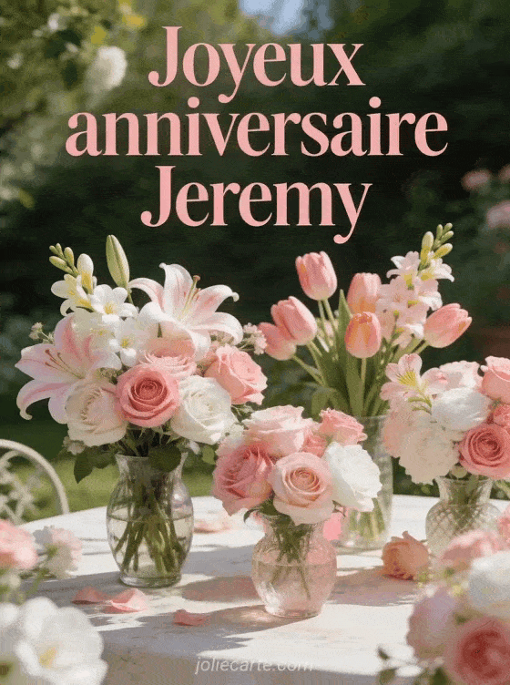 Joyeux anniversaire Jeremy - Jeremy fleurs