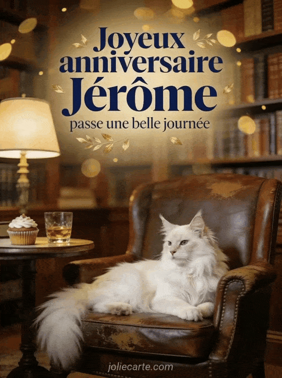 Joyeux anniversaire Jérôme - Carte joyeux anniversaire jerome