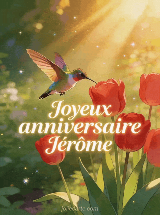 Joyeux anniversaire Jérôme - Carte joyeux anniversaire jerome gratuite
