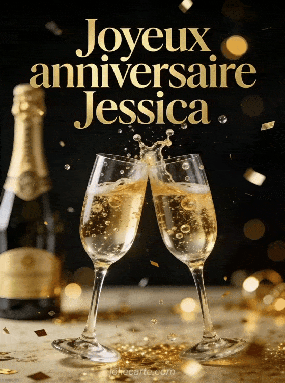 Joyeux anniversaire Jessica - Jessica champagne