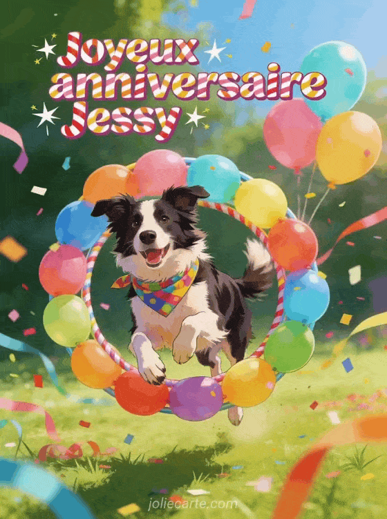 Joyeux anniversaire Jessy - Carte joyeux anniversaire jessy