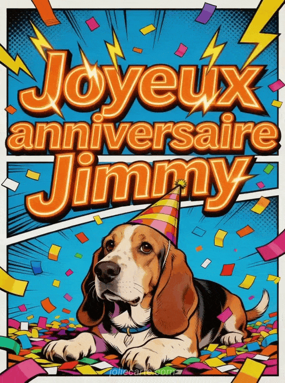 Joyeux anniversaire Jimmy - Carte joyeux anniversaire jimmy