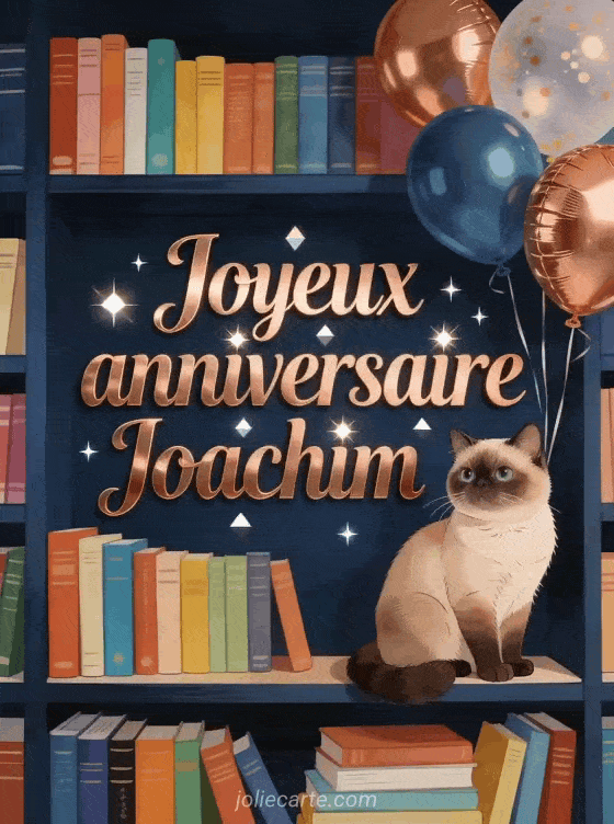 Joyeux anniversaire Joachim - Carte joyeux anniversaire joachim