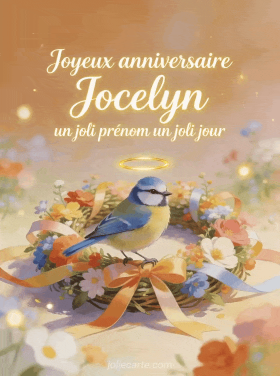 Joyeux anniversaire Jocelyn - Carte joyeux anniversaire jocelyn
